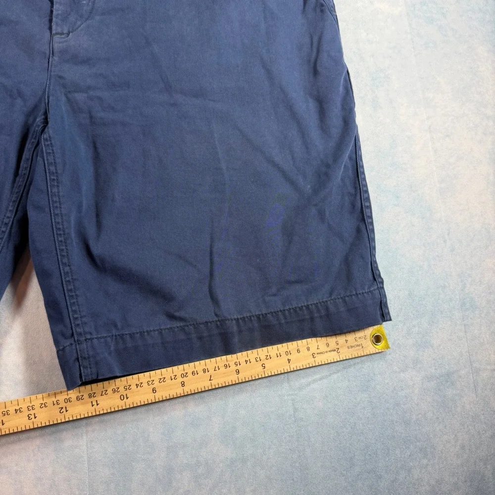Polo Ralph Lauren Shorts Mens 38 Navy Blue Excellent Relaxed Fit Chino Cotton